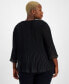 Women's Pleated Chiffon Flutter-Sleeve Top, XS-4X, Created for Macy's