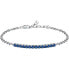 Modern silver bracelet with zircons Tennis SATT18