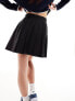 ASOS DESIGN pleated mini skirt in black