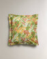 Leaf print pillowcase