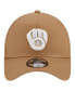 Men's Khaki Milwaukee Brewers A-Frame 9FORTY Adjustable Hat