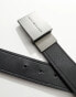 Tommy Hilfiger plaque buckle 35mm belt in black