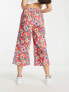 ASOS MADE IN KENYA pull on trousers in rose print