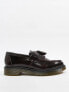 Dr Martens adrian tassel loafers in burgundy