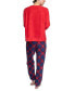 Women's Plus Size 2-Pc. Stretch Fleece Pajamas Set