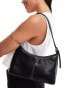 Pull&Bear shoulder bag with contrast detail in black