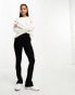 ASOS DESIGN Petite legging with side split in black