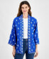 Women's Printed Reversible Open-Front Kimono, Created for Macy's