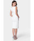 Women's Cap Sleeve V-neck Mini Bandage Dress