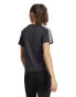 adidas Training Essentials 3 stripe t-shirt in black