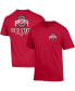 Men's Scarlet Ohio State Buckeyes Team Stack 2-Hit T-shirt