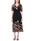 Women's Floral-Print Midi Dress