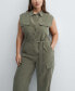 Women's Pockets Detail Cargo Jumpsuit