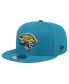 Men's Teal Jacksonville Jaguars Throwback Logo Standard 9FIFTY Snapback Hat