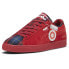 Puma Pl Suede Classic Tartan Lace Up Mens Red Sneakers Casual Shoes 30841701