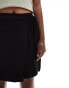 JDY tie detail tailored skort in black