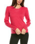 Forte Cashmere Gathered Sleeve Crew Cashmere Sweater Women's