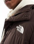 The North Face Hydrenalite Mid down puffer coat in brown