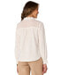 Petite Embroidered Scalloped-Trim Blouse