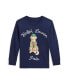 Kid's Dog-Print Cotton Long-Sleeve T-shirt