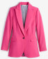 Women's Solid One-Button Boyfriend Blazer, Created for Macy's