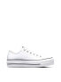 Converse Chuck Taylor All Star leather Lift Ox trainers in white