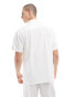 South Beach linen blend beach shirt in white