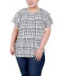 Plus Size Short Extended Sleeve Top