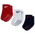 NIKE KIDS Core Swoosh Gripper socks 3 pairs