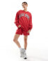 Kaiia logo sweatshirt co-ord in red