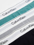 Calvin Klein modern cotton stretch trunks 3 pack in multi