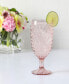 Chauncey Hobnail Handmade Glass Goblet, Set of 4