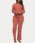 Women's Serena V-neck Pullover and Lounge Pant Set