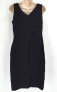 Topshop Women's Black Cocktail Shift Above Knee Sleeveless Dress Sz. 4 NEW