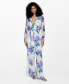 Women's Bow Detail Printed Jumpsuit