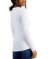 Juniors' V-Neck Long-Sleeved Top