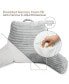 Cut Plush Striped Reading Pillow with Arms, Medium