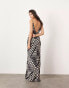 ASOS EDITION cami maxi dress in mono spot scarf print