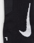 Nike Running 2 pack unisex no-show socks in black