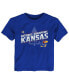 Toddler Girls and Boys Royal Kansas Jayhawks 2022 NCAA Men's Basketball National Champions Bracket T-shirt