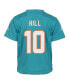 Toddler Boys and Girls Tyreek Hill Aqua Miami Dolphins Game Jersey