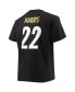 Men's Najee Harris Black Pittsburgh Steelers Big and Tall Player Name and Number T-shirt