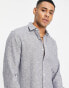 ONLY & SONS linen mix shirt in light blue