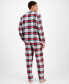 Family Pajamas Men's 2-Pc. Winterton Cotton Plaid Notch-Collar Pajamas Set, Created for Macy's