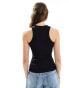 New Look racer vest in black