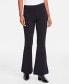 Women's Pintucked-Seam Ponté-Knit Flare Pants, Created for Macy's