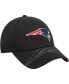 Men's Black New England Patriots Top Visor 9FORTY Adjustable Hat