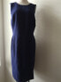 Lauren Ralph Lauren Women's 5137 Scoop Neck Sleeveless Crepe Dress Navy 8