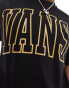 Vans arched line logo t-shirt in black