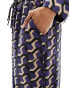 Vero Moda satin trouser co-ord in geo print